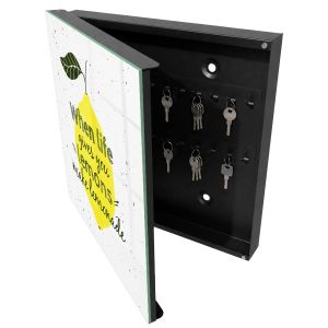 Caixa para guardar chaves decorativa 30x30x5, abertura à esquerda tulup