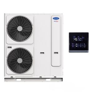 Bomba de calor ar/água monofásica aquasnap com apoio elétrico carrier 14 kw