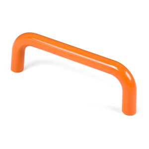 Puxador abs 96mm laranja brilhante, lote com 50