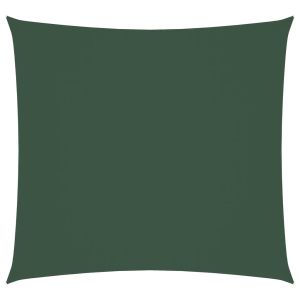 vidaXL toldo de vela cuadrado tela oxford verde oscuro 6x6 m