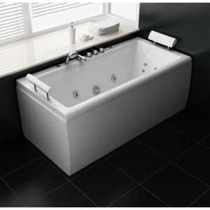 Ecode® banheira de hidromassagem "denia" 170x81x64cm eco-8529