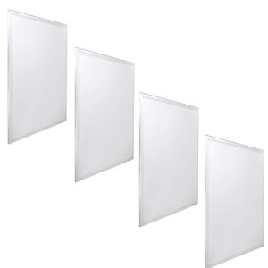 4x painel LED 60x60cm 48w, backlit 48w 3000k branco quente