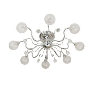 Candeeiro de teto crys 3 - 8 x lâmpada g9 - metal - azabak
