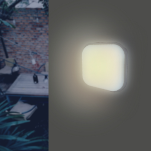 Aplique de parede LED quadrado branco 20w ip65 (5) - 4000k - 5500k - silamp