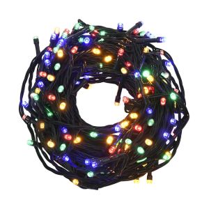 Cordão de luzes 400 LEDs 40m 8 efeitos iluminação multicor