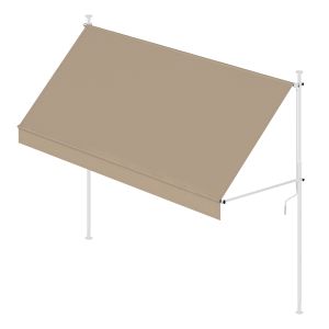 Toldo portátil exterior 3x1,2 m cityline lona bege