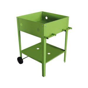 Mesa de envasamento de metal "laurier" - 55 x 55 x 80 cm - verde