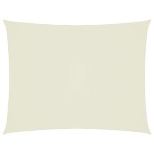 vidaXL toldo de vela rectangular tela oxford color crema 4x5 m