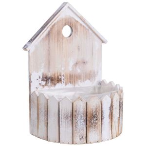 Suporte redondo em madeira para vasos 24x16x31/11a cm