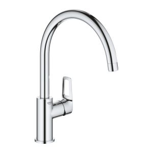 Torneira monocomando para cozinha bauloop com bica alta giratória - grohe –