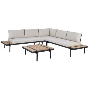 Conjunto lounge madeira de eucalipto branco bellariva