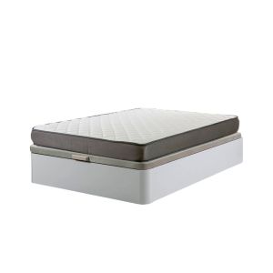 Sommier atenas branco 105x190cm + colchão básico 18cm