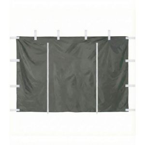 Parede lateral com porta de fecho 3x2m tenda articulada 3x3m – cinzento