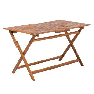 Mesa de refeição de jardim cento 140 cm 75 cm madeira de acácia castanho