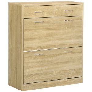 Sapateira 80x30x91,5 cm color marrón Homcom