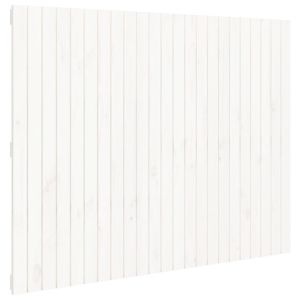 vidaXL cabecero cama de pared madera maciza pino blanco 146,5x3x110 cm