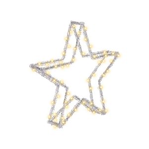 Decoração de exterior LED simo 31 cm estrela branco