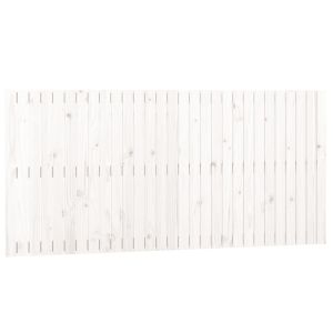 vidaXL cabecero de cama de pared madera maciza pino blanco 185x3x90 cm