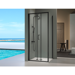 Angular fijoplegable prisma negro sin pared lateral