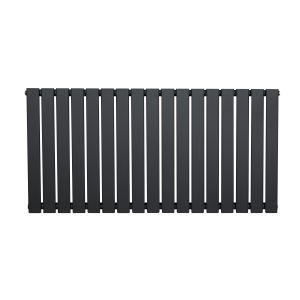 Radiador plano coluna única 600x1190 mm cinza antracite aço carbono 1080w