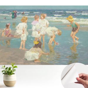 Papel parede adesivo infância na praia 250x250 tulup
