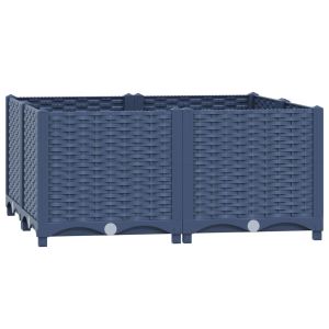 vidaXL arriate polipropileno 80x80x38 cm