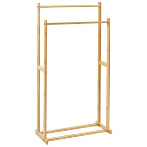 Suporte para toalha hoboken bambu castanho claro