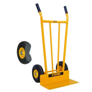 Ayerbe - 580592 - carrinho de mão reforçado ay-350-rm roda à prova de furos