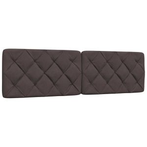 Almofadão de cabeceira 180 cm tecido castanho-escuro ptob5421