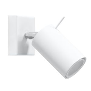 Lâmpada de parede ring 1 branco aço 8x8x16cm