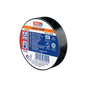 Fita isolante - tesa - 53988-00001-00 - preta - borracha - 20 m x 19 mm - 1