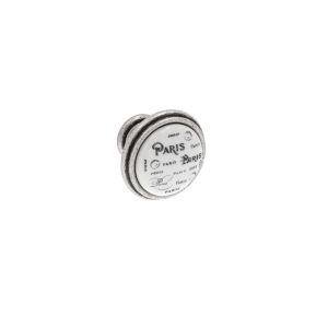 Puxadores para móveis, zamac e porcel, com 35 mm de diâmetro, lote  25