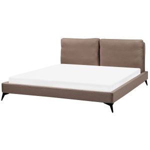 Cama bouclé melle 180 x 200 cm castanho