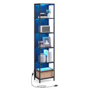 Estante LED - helloshop26 - 6 níveis - luzes ajustáveis - design contemporâ