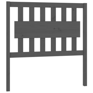 vidaXL cabecero de cama madera maciza de pino gris 95,5x4x100 cm