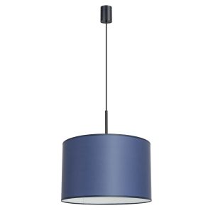 Candeeiro suspenso nevia 1 azul marinho/preto PVC 40x137x40cm