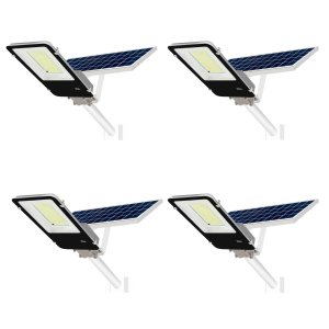 4x LED streetlight 200 w solar ip65 200 LEDs 4000 lm 6000k branco frio