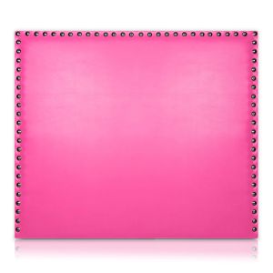 Cabeceira apolo estofadas em couro sintetico rosa 210x120 de sonnomattress