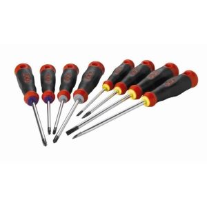Conjunto de 8 chaves de fenda phillips pozidriv s1 sam - tj8