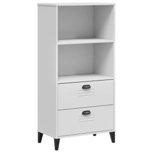 vidaXL librería viken madera de ingeniería blanco 60x35x123 cm