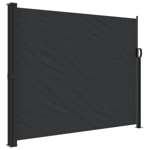 Toldo lateral retrátil 160x300 cm preto