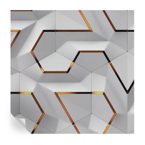 Papel de parede autocolante padrões tridimensionais 250x250 tulup
