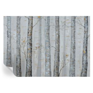 Papel de parede vinílico bétulas 208x146 tulup