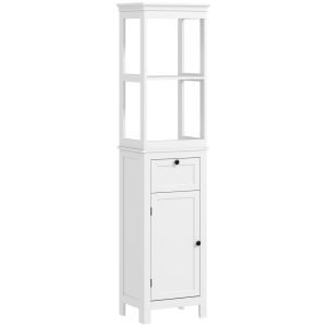 Coluna casa de banho 40x30x165 cm mdf color blanco Homcom