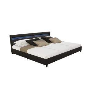 Cama familiar con cajones - 270 x 200 cm con colchón negro
