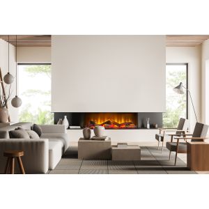 Acantha aspire 100 panoramic media wall lareira elétrica