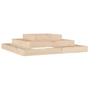 Jardinera de madera maciza de pino 110x110x27 cm