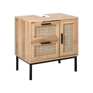 Mueble para lavabo rosell 60 cm marrón claro
