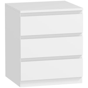Cómoda com 3 gaveta 45x40x52,8 cm color blanco Homcom