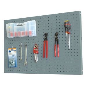 Painel de organização de ferramentas 'click panel kit' cinza 900 x 600 mm
